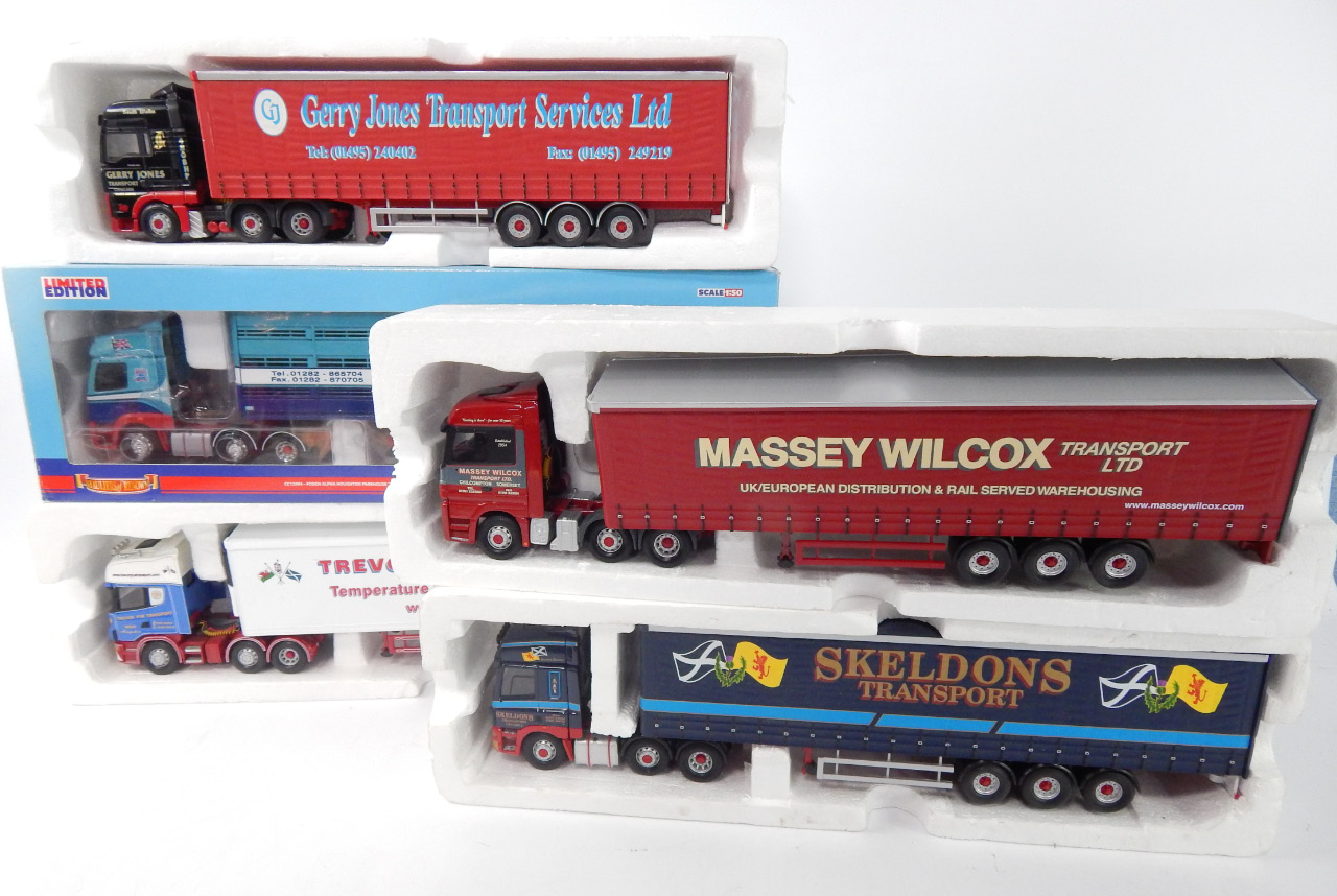 Appraisal: Corgi die cast lorries comprising Trevor Pye Transport Woodhead Bros