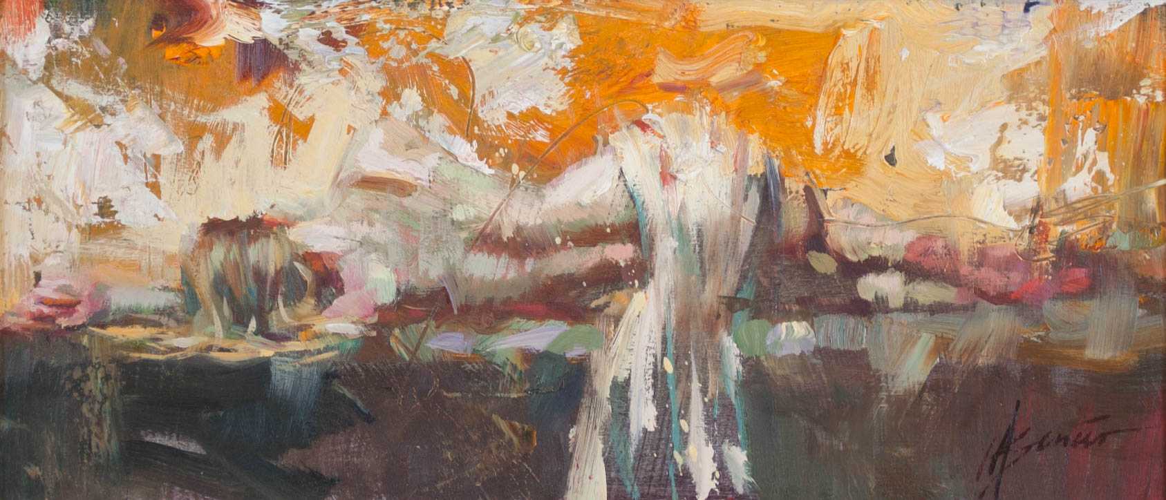 Appraisal: HENRY ASENCIO OIL ON BOARD California b Dreams an abstract