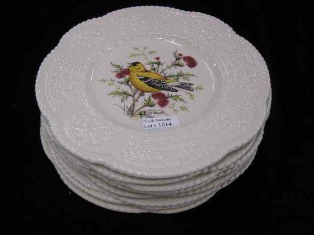 Appraisal: Set of Royal Cauldon ''Aviary'' Plates birds fauna '' embossed