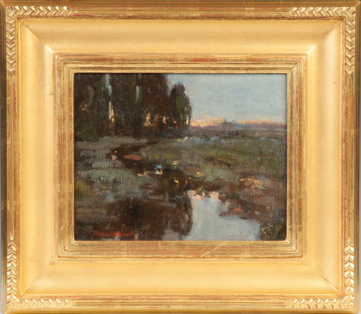 Appraisal: Thomas John Mitchell New York - Sunset stream Sgn Lower