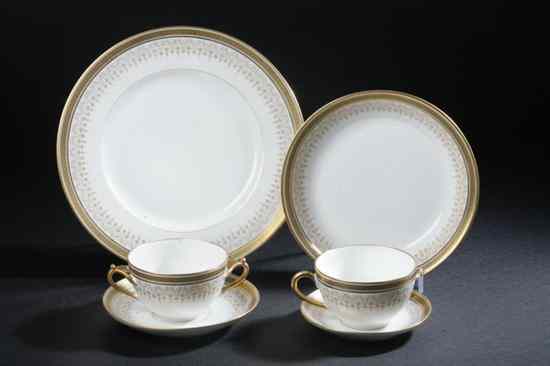 Appraisal: -PIECE LIMOGES PORCELAIN DINNER SERVICE Circa L Bernardaud Cie retailed