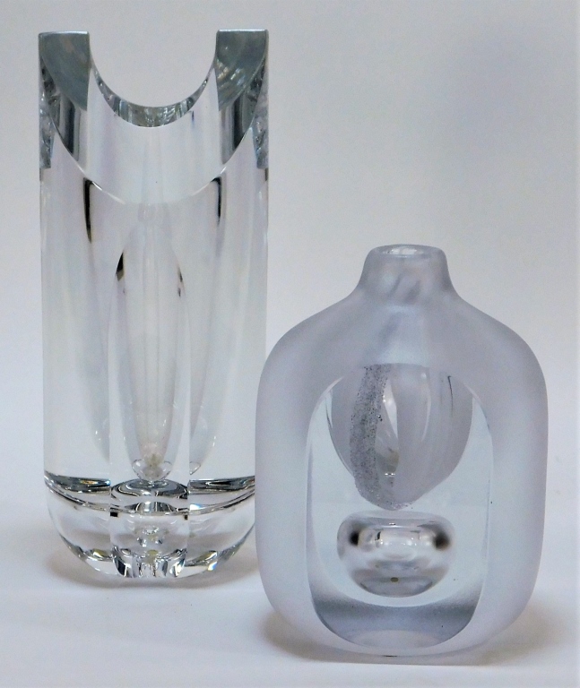 Appraisal: KOSTA BODA SWEDISH MODERN ART GLASS VASES Sweden th CenturyIncludes