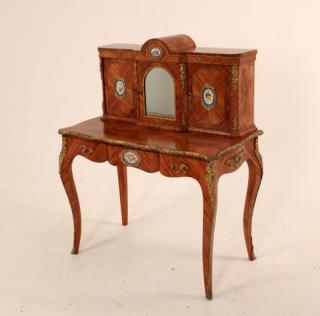 Appraisal: FRENCH SEVRES MOUNTED BUREAU CABINET ON STAND FRENCH LOUIS XV