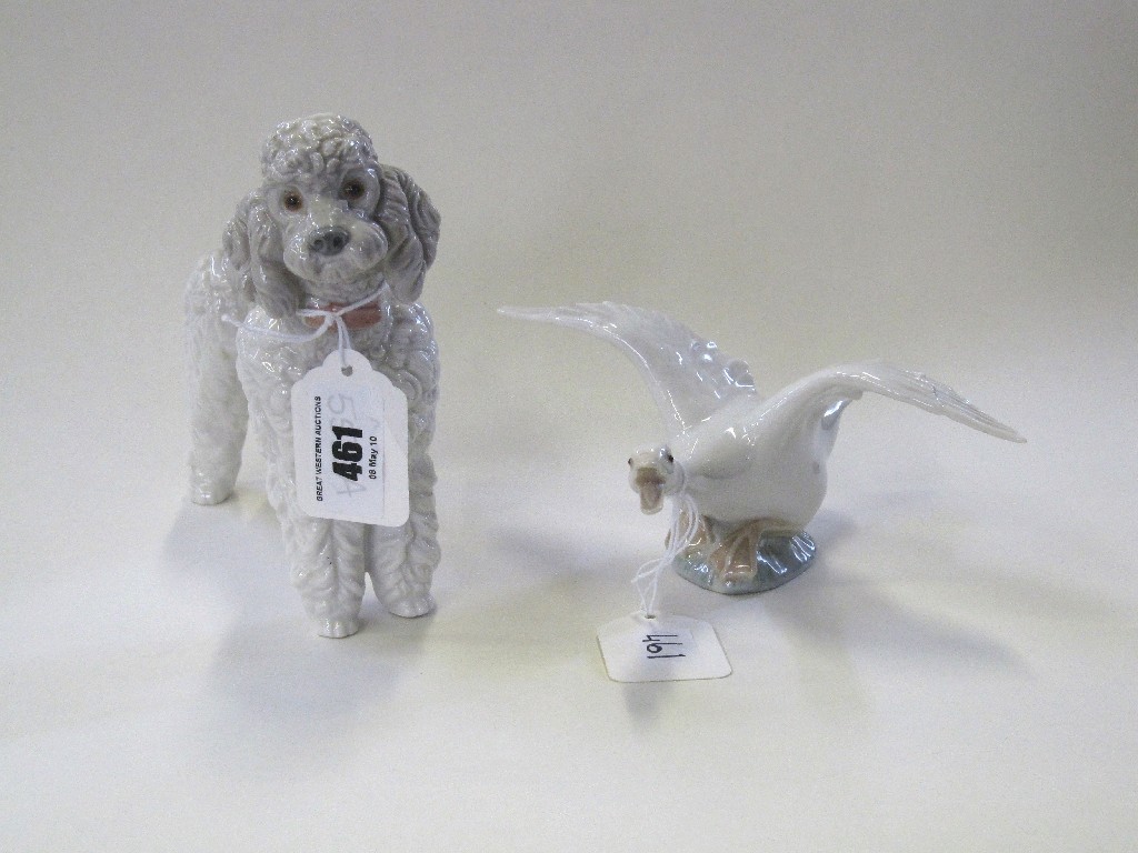 Appraisal: Lladro figure of a poodle and a Lladro figure of