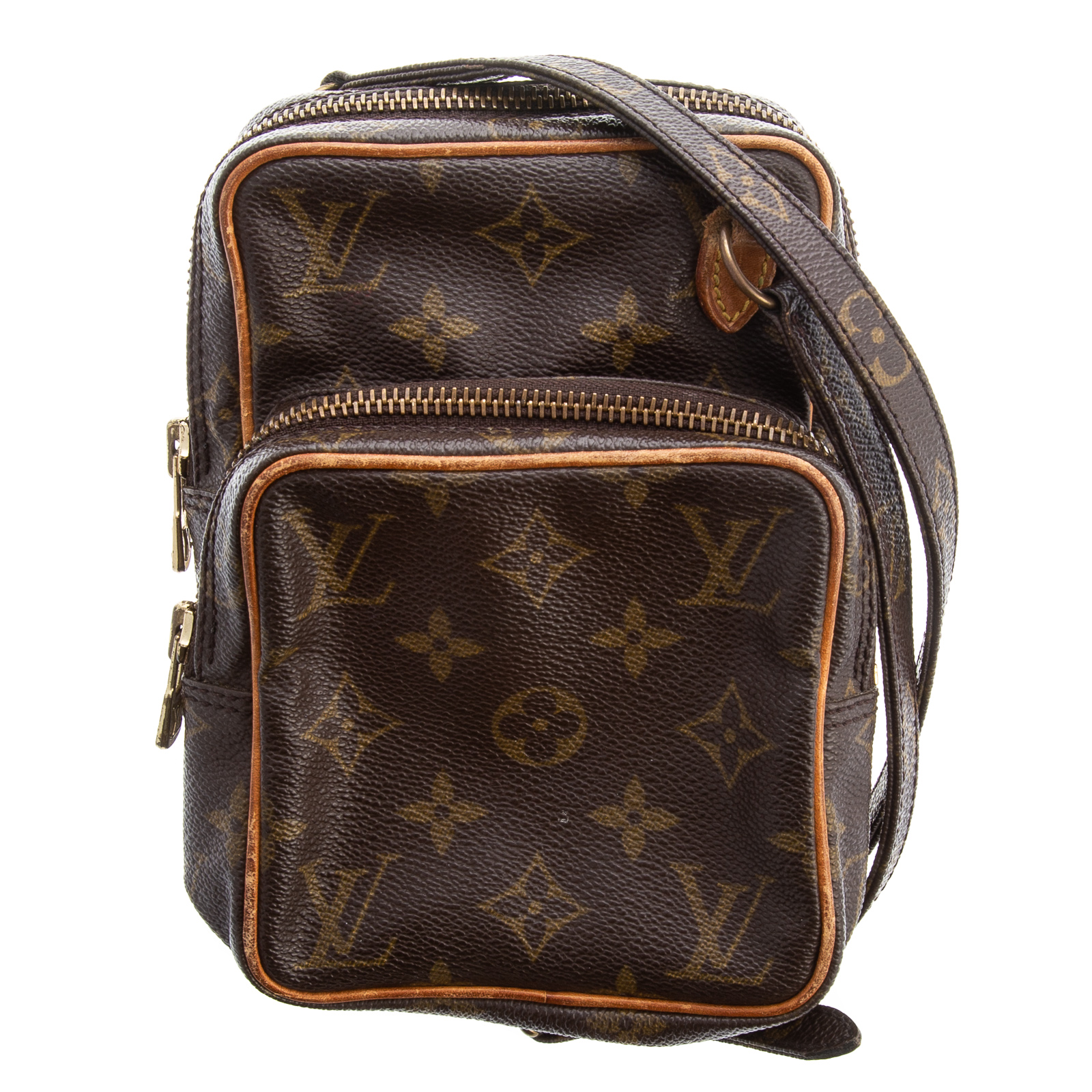 Appraisal: A LOUIS VUITTON MINI AMAZONE A brown and tan Monogram