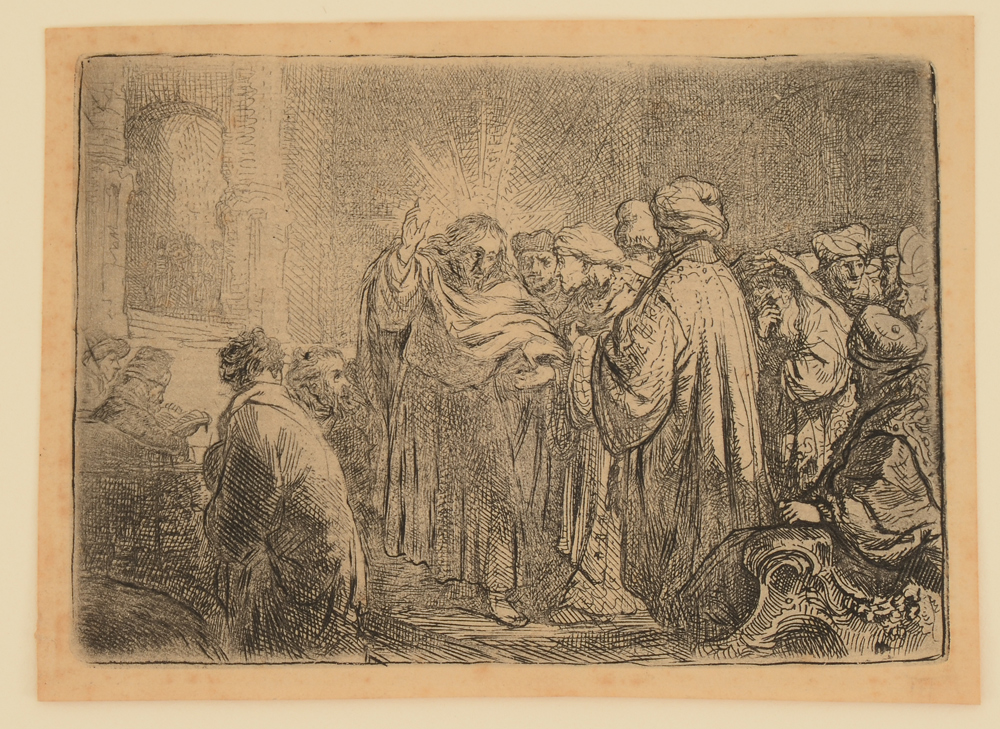 Appraisal: REMBRANDT VAN RIJN Dutch - ''The Tribute Money'' Illustrates the