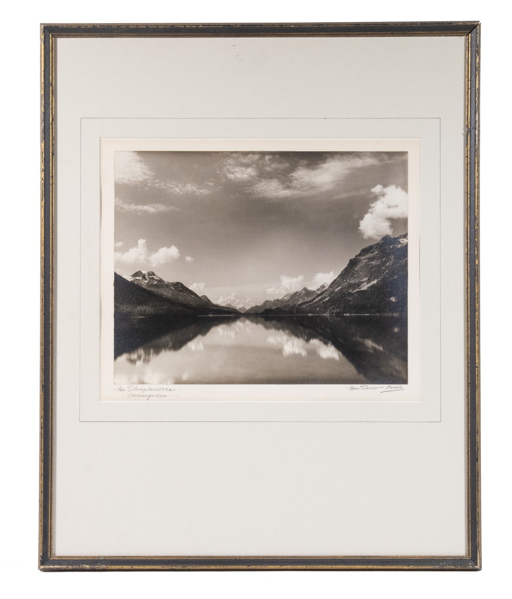 Appraisal: ALBERT STEINER SWITZERLAND - Am Silverplanarsee - Oberingadin pencil titled