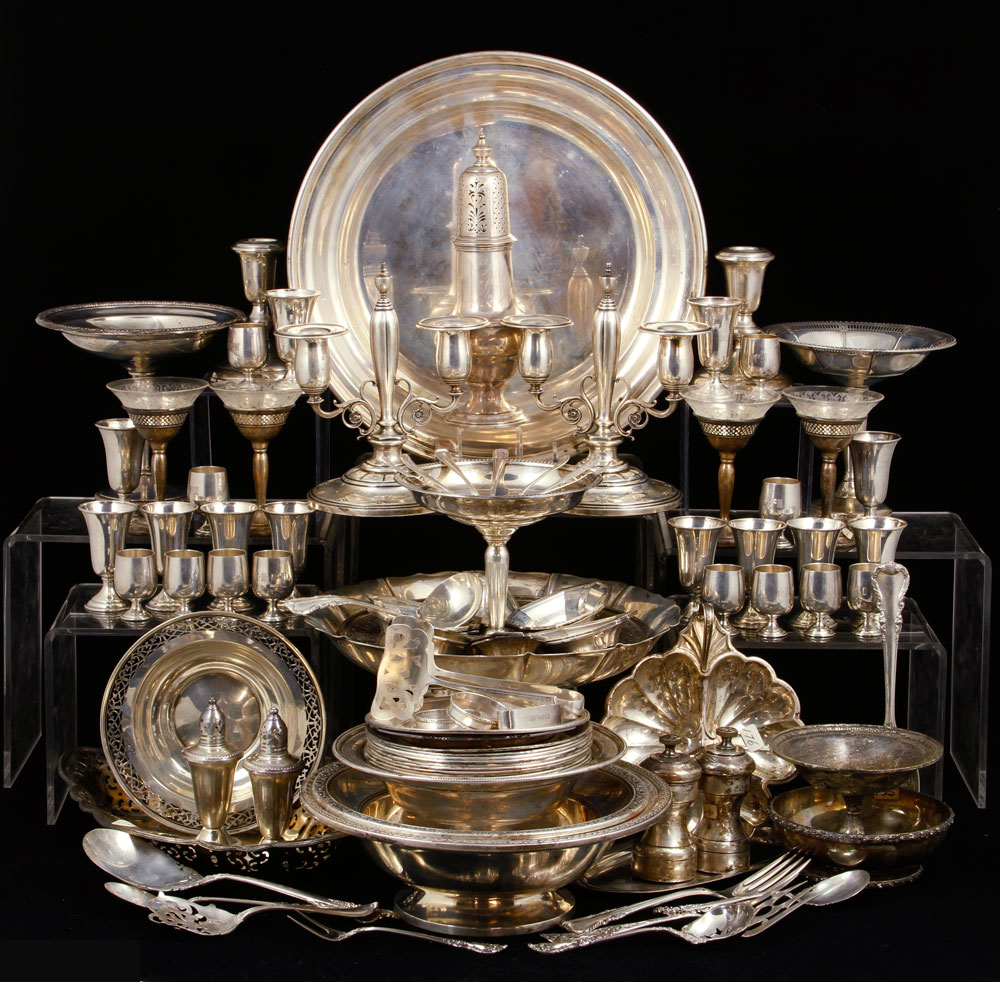 Appraisal: - Lot of Miscellaneous Sterling Hollowware and Flatware Miscellaneous collection