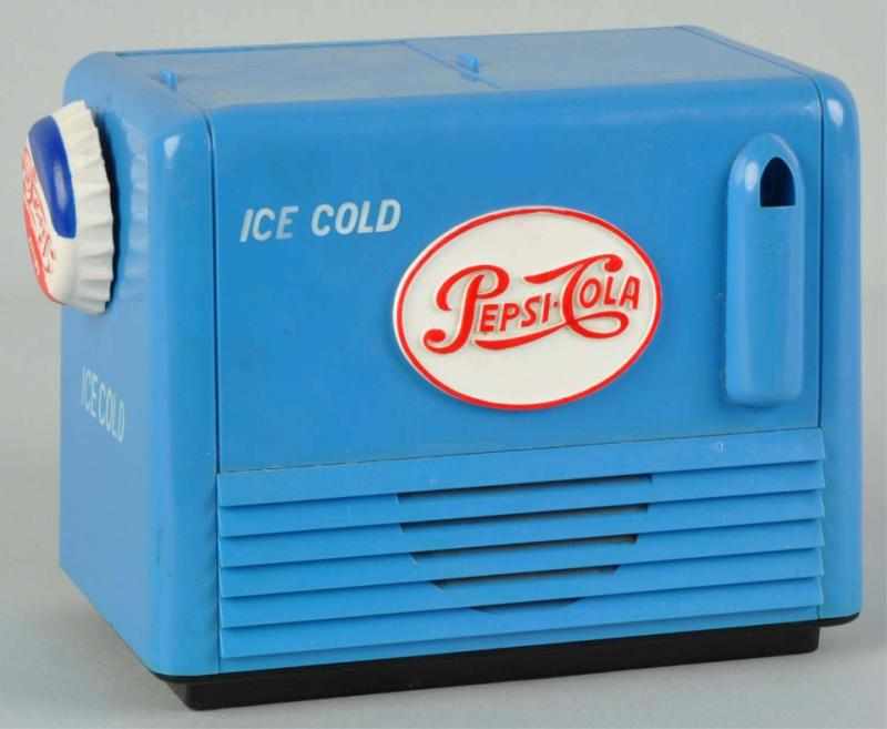 Appraisal: Plastic Pepsi-Cola Cooler Radio Description s Radio is currently working