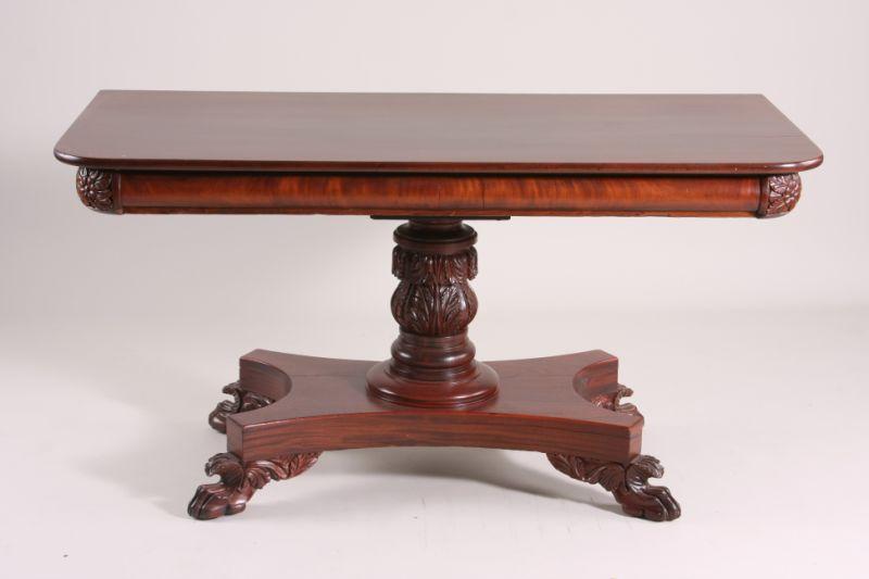 Appraisal: Empire Style Console Table early th c mahogany oblong top