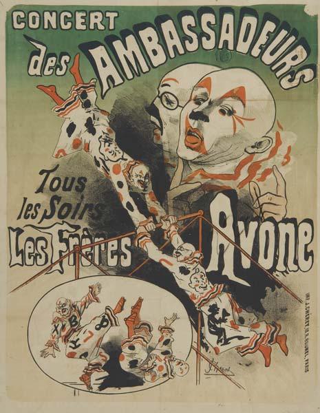 Appraisal: JULES CHERET French - Concert des Ambassadeurs Lithograph poster in