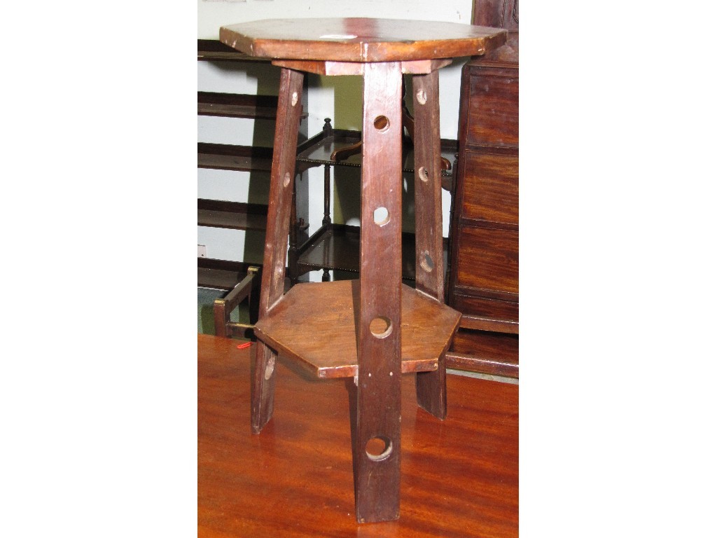 Appraisal: Arts and crafts oak plantstand