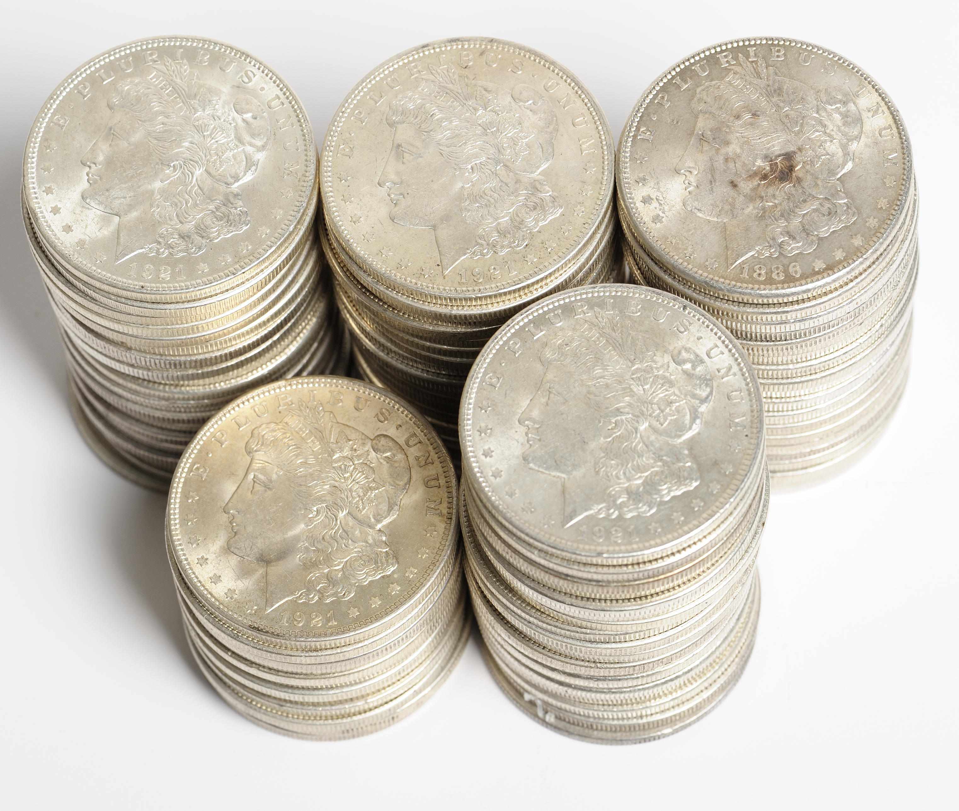 Appraisal: Morgan Dollars - mixed dates Sold as a lot not