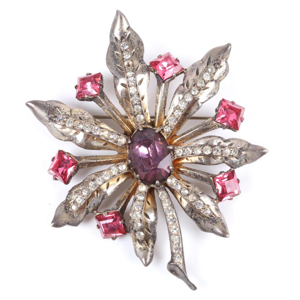 Appraisal: EISENBERG ORIGINAL RUTH KAMKE DESIGNED STERLING VERMEIL DIMENSIONAL POINSETTIA FLOWER