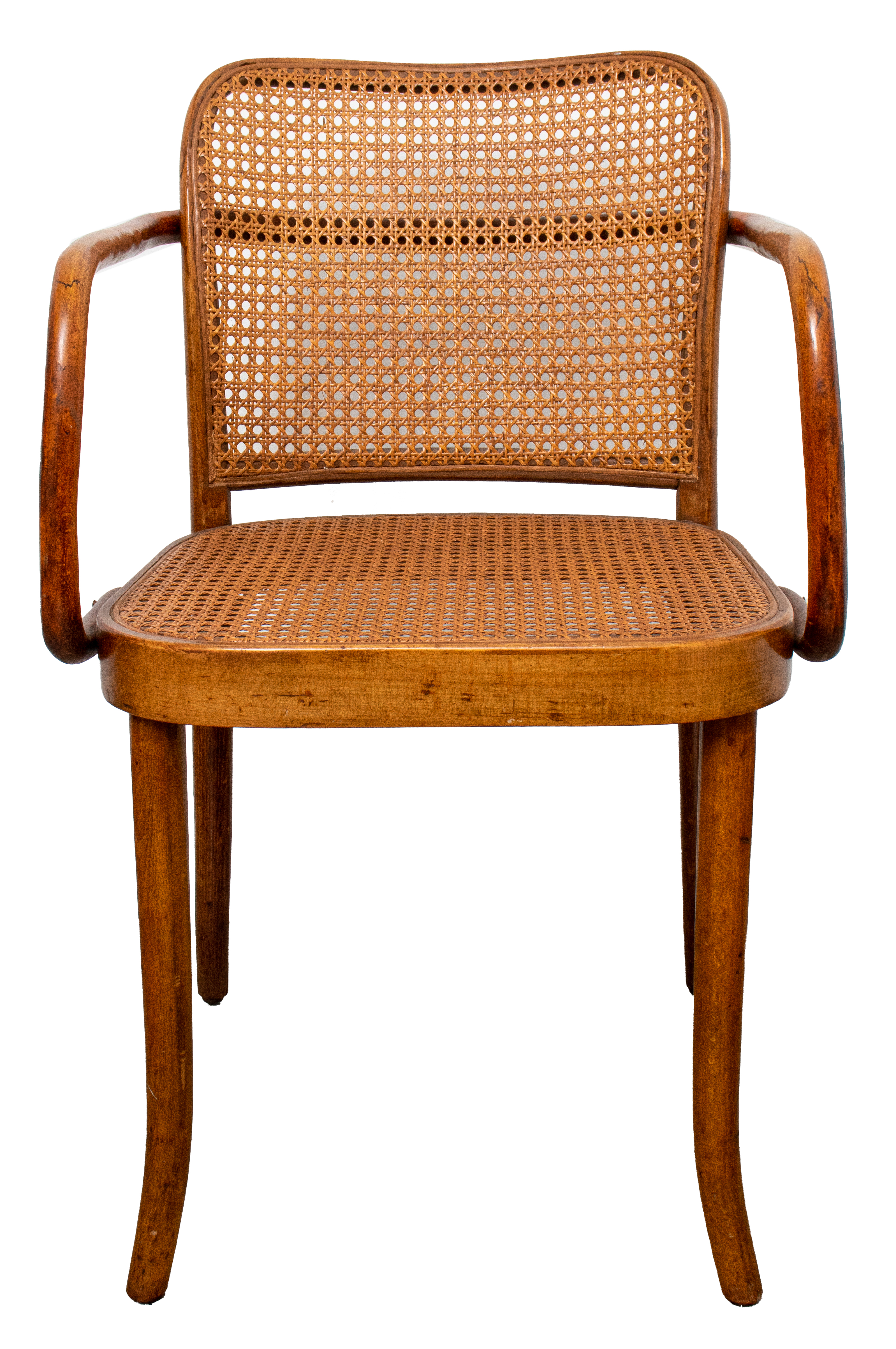 Appraisal: JOSEF HOFFMAN CANE AND BENTWOOD CHAIR Josef Hoffman cane and