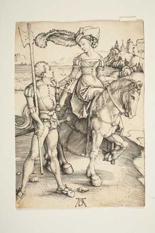 Appraisal: ALBRECHT D RER Lady on Horseback and the Lansquenet Engraving