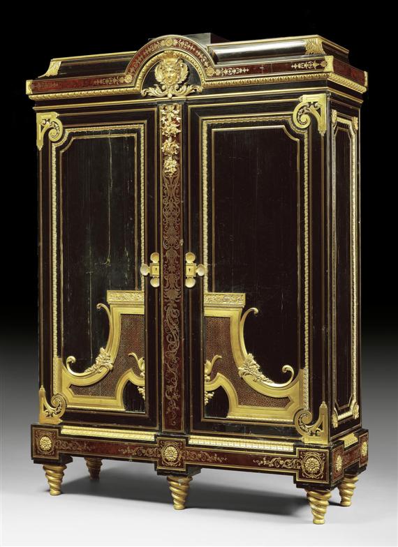 Appraisal: IMPORTANT CABINET AU MASCARON Louis XIV style after designs by