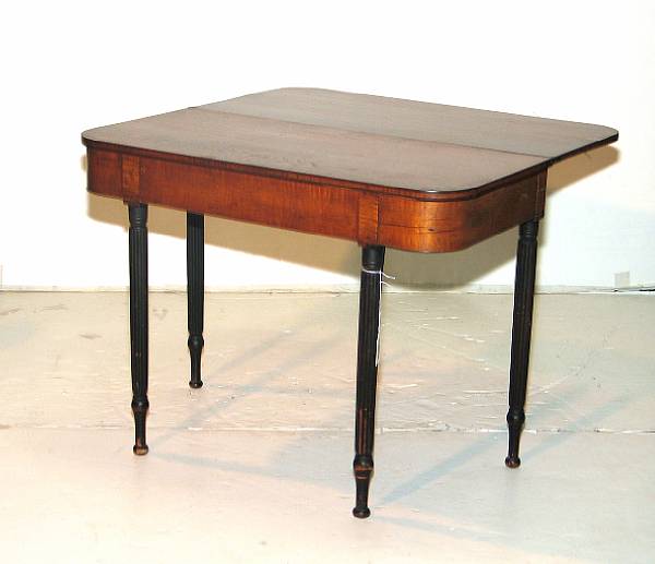 Appraisal: An American Federal mahogany games table circa height in width