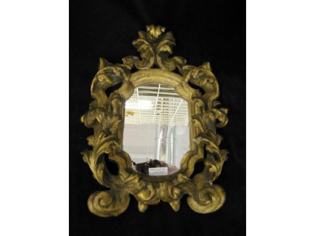 Appraisal: Early Italian Carved Gilt Gesso Mirror x