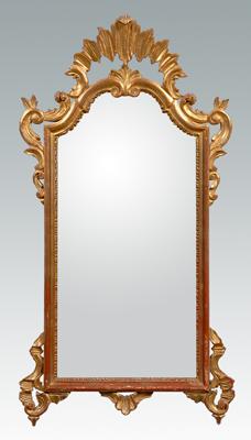 Appraisal: Italian rococo style mirror gilt with red bole elaborate scrolled