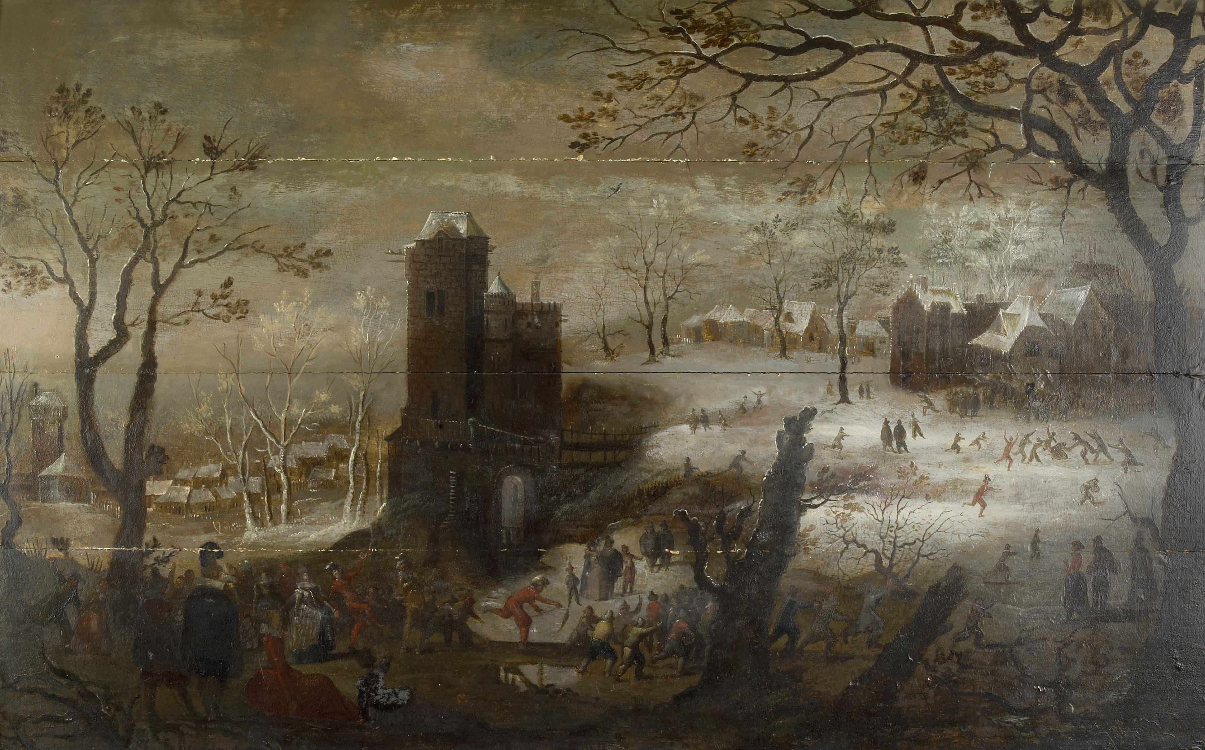 Appraisal: Circle of Pieter Stevens Flemish circa - A winter scene