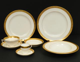 Appraisal: EIGHTY-TWO PIECE MINTON ASSEMBLED PORCELAIN PART DINNER SERVICE English Comprising