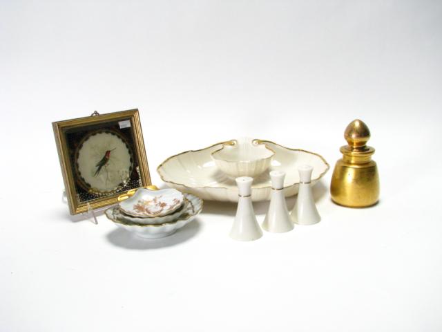 Appraisal: Collection of Porcelain Accessory Items including Lenox chip and dip