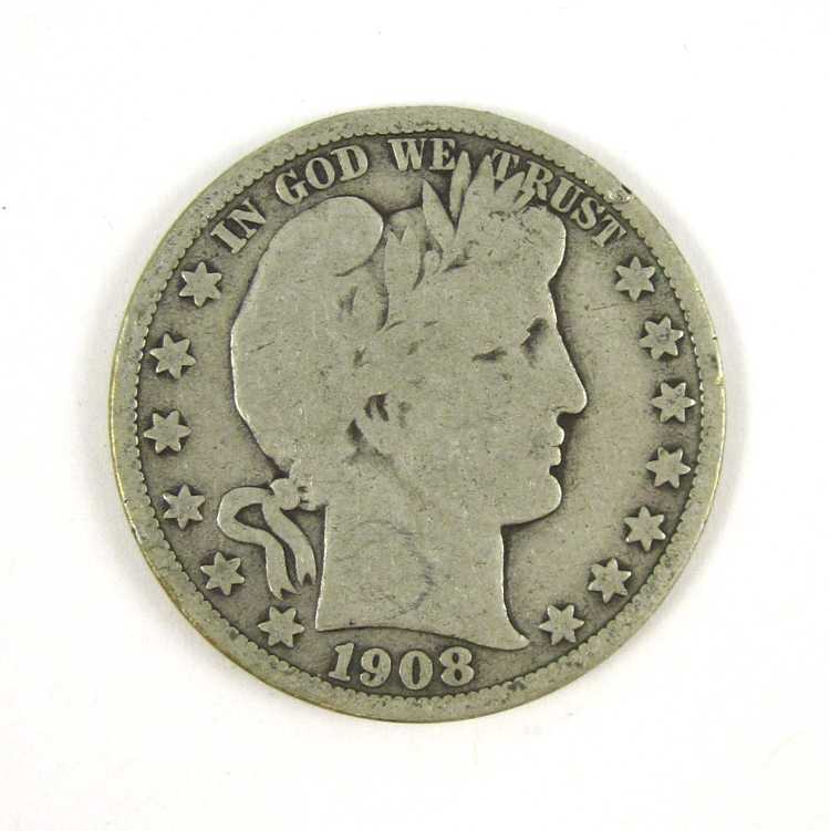 Appraisal: U S SILVER BARBER HALF DOLLARS coins of silver dates