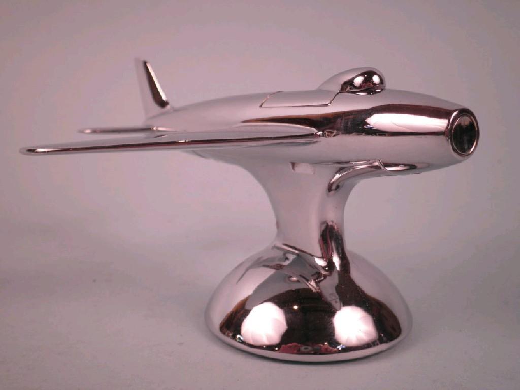 Appraisal: A Dunhill novelty lighter entitled Jet Aeroplane chrome plated and