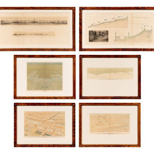 Appraisal: CHICAGO BURNHAM Daniel A group of prints and elevations from