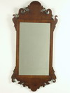 Appraisal: MIRROR - Chippendale style wall mirror mahogany veneer over pine