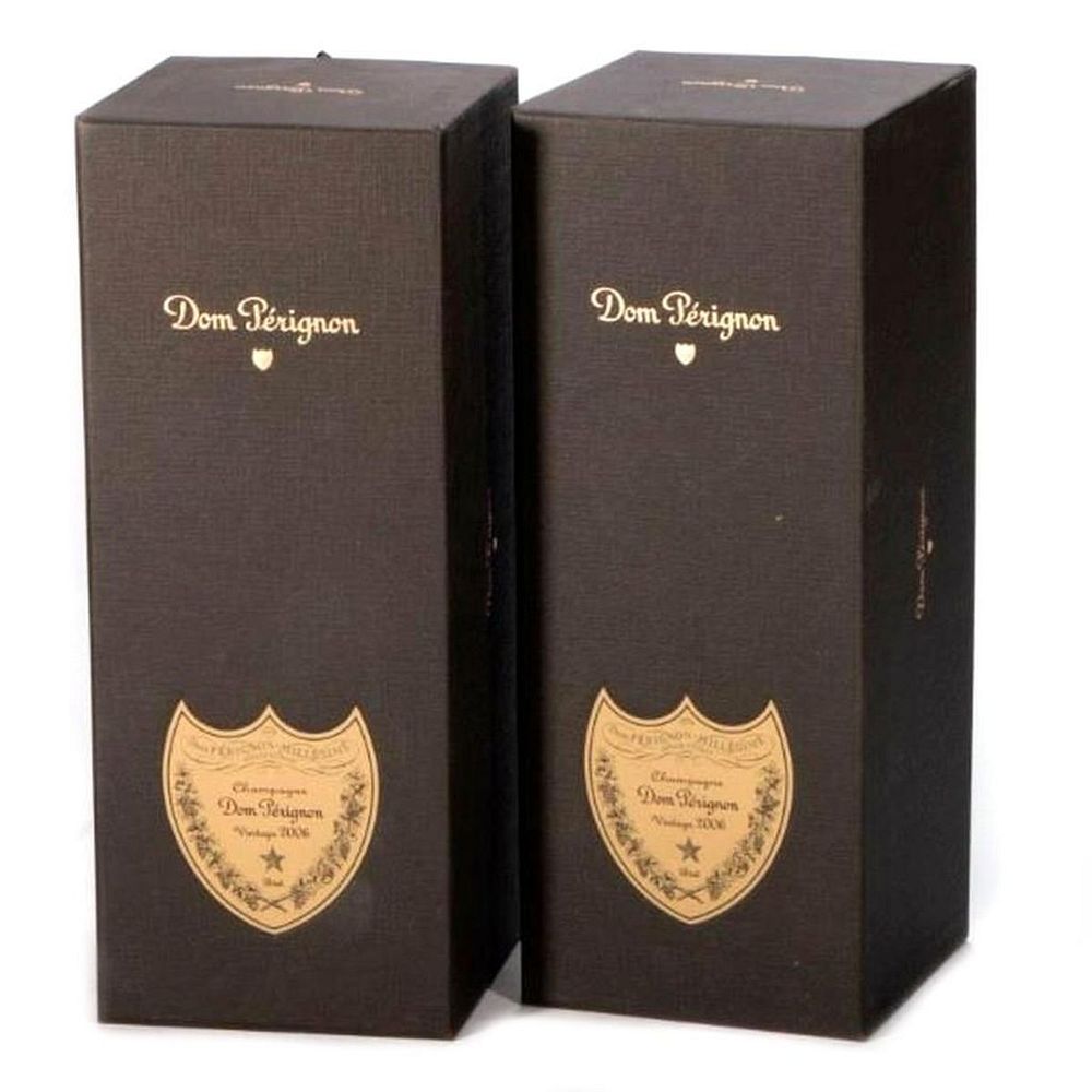 Appraisal: Two Bottles of Dom Perignon Champagne Two Bottles of Dom