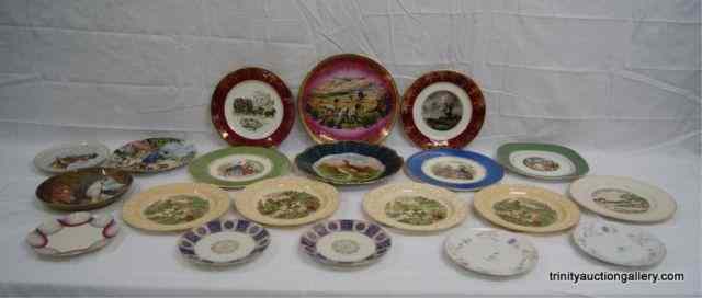 Appraisal: German USA China Dinner Collector Plates From the estate of