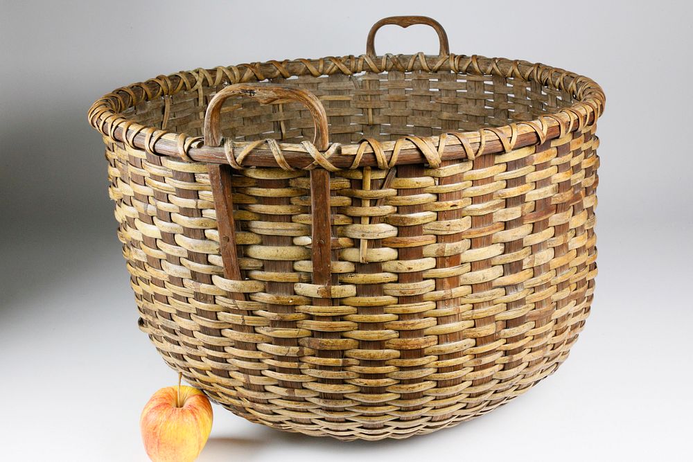 Appraisal: Nantucket Bushel Basket circa Nantucket Bushel Basket circa round form