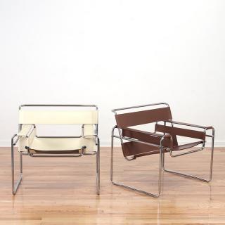 Appraisal: After Marcel Breuer Wassily chairs After Marcel Breuer Wassily chairs