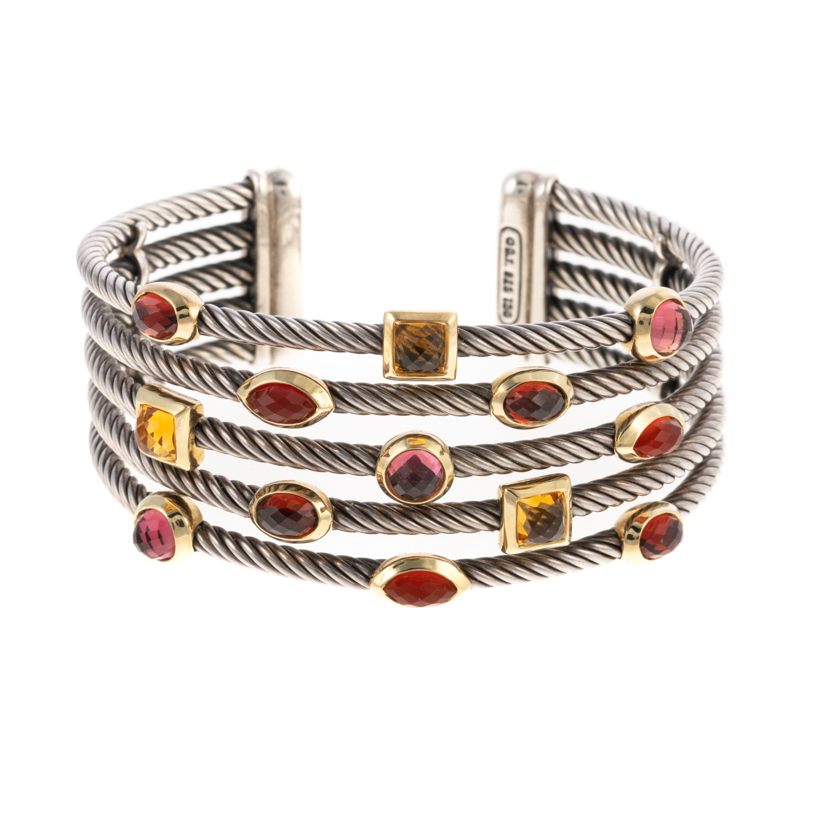 Appraisal: A DAVID YURMAN WIDE CONFETTI CUFF David Yurman sterling and