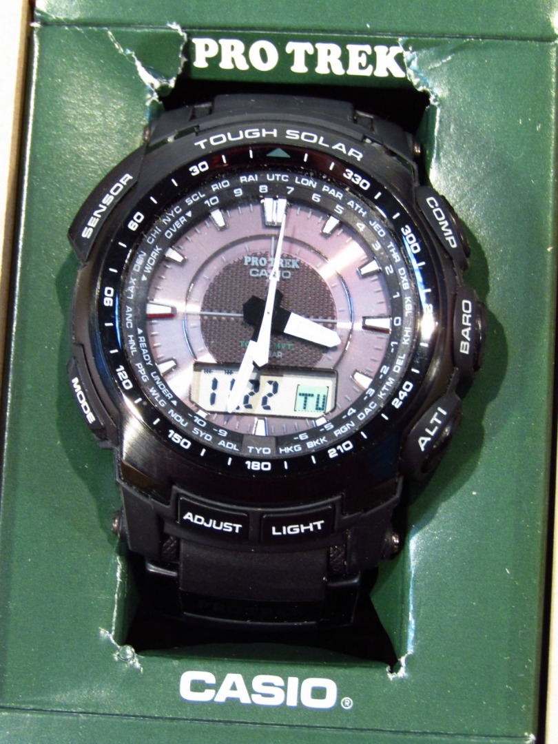 Appraisal: A Casio Pro Trek gentleman's wristwatch with cm dia dial