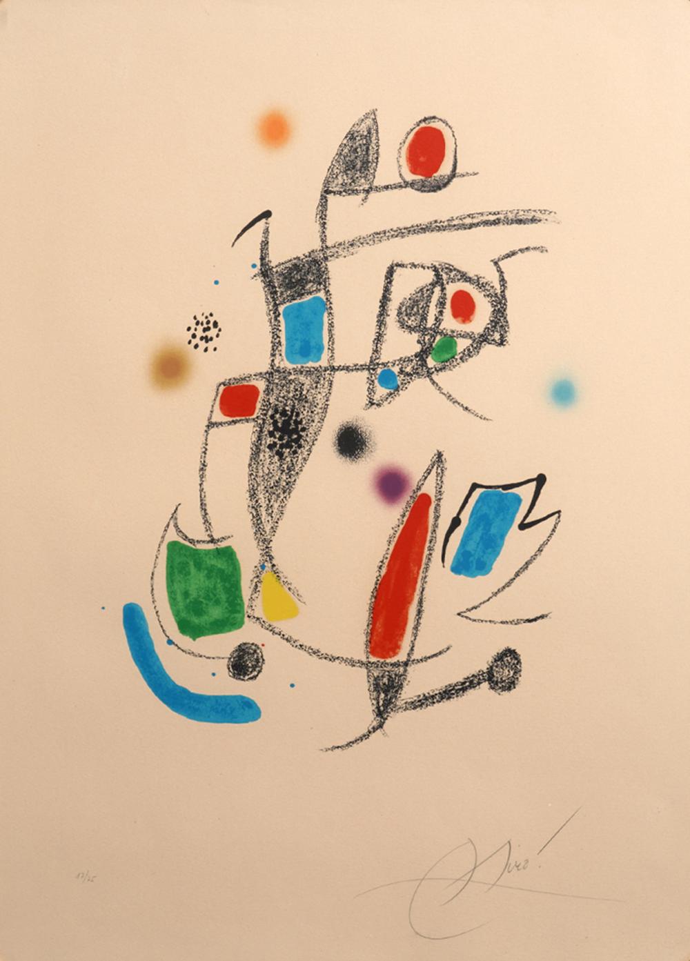 Appraisal: JOAN MIRO SERIGRAPH 'MARAVILLAS ACOUSTICS'Joan Miro Spain - Serigraph signed