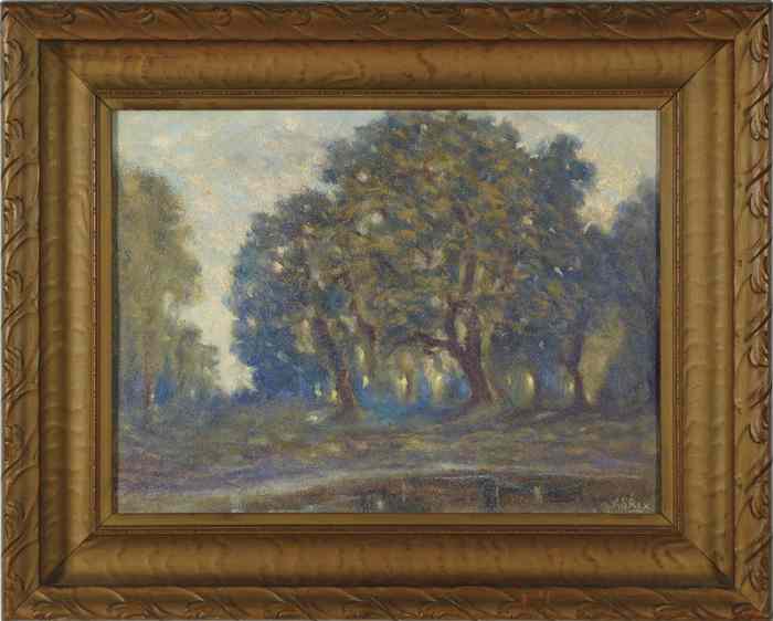 Appraisal: ALFRED S RIX OIL ON ACADEMY BOARD San Francisco California