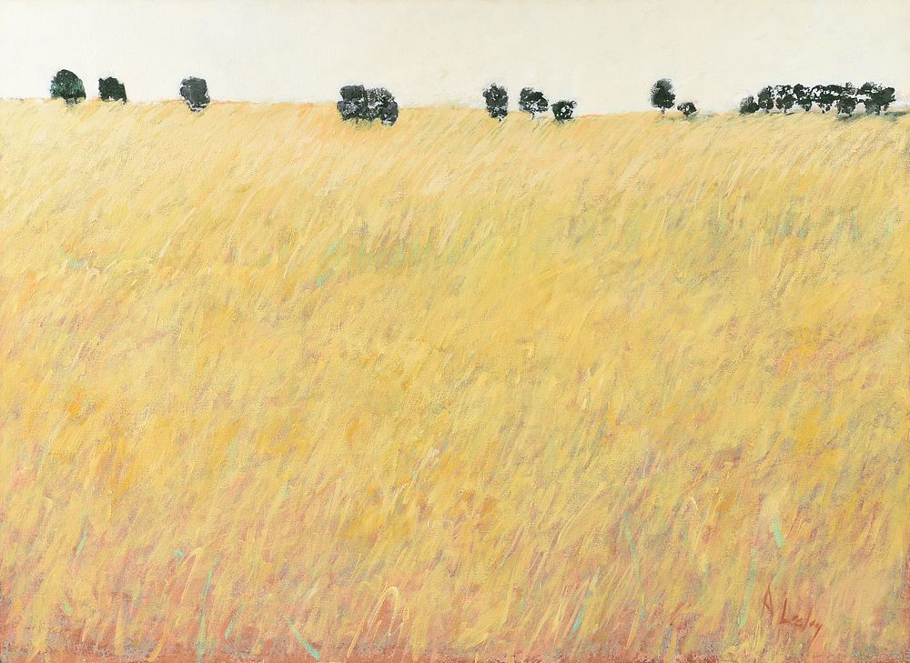 Appraisal: A LESLEY AN AMERICAN SCHOOL PAINTING Plains View in Landscape