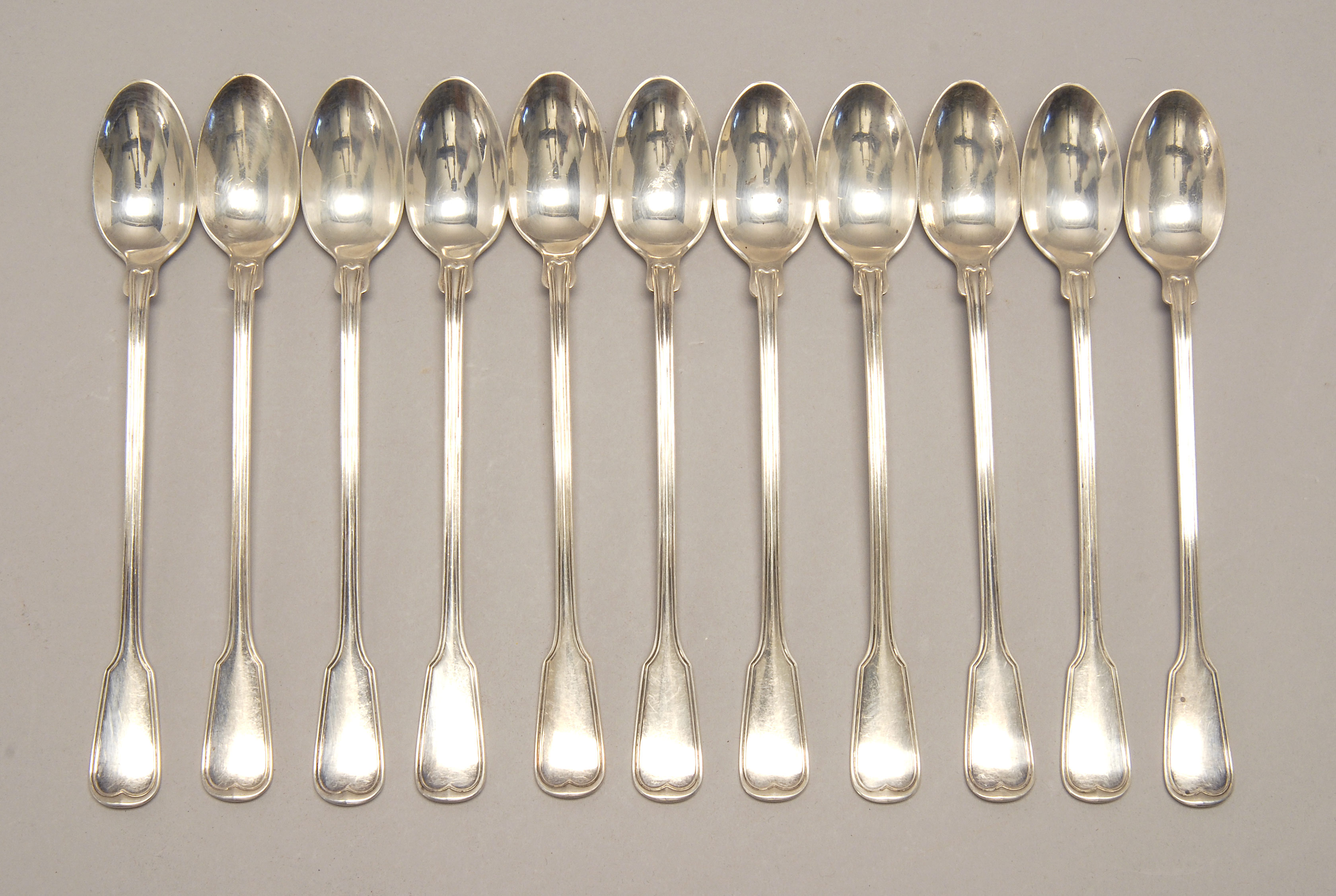 Appraisal: SET OF ELEVEN GORHAM STERLING SILVER ICED TEA SPOONS Approximately