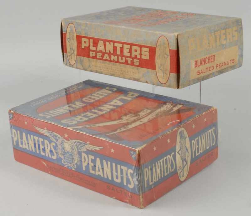 Appraisal: Lot of Cardboard Planters Peanut Display Boxes Description Includes one