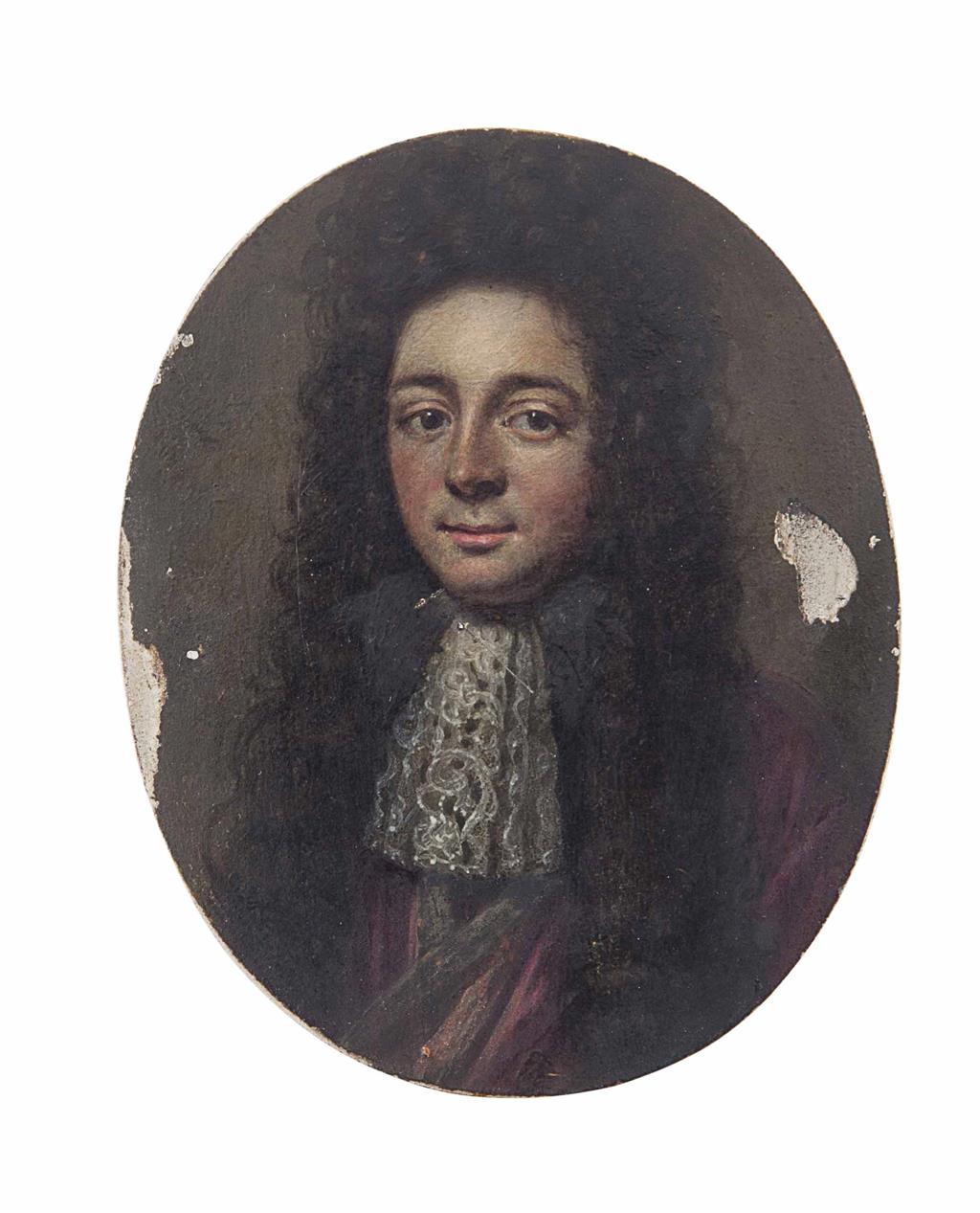 Appraisal: ENGLISH SCHOOL MINIATURE PORTRAIT OF A GENTLEMAN EARLY TH CENTURY