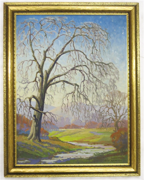 Appraisal: THAYNE LOGAN OIL ON CANVAS BOARD Oregon California Missouri -