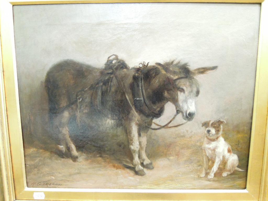 Appraisal: An oil painting on canvas by Henry H Garland study