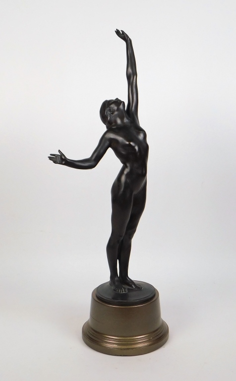 Appraisal: AFT HARRIET FRISHMUTH MODEL BRONZE STATUE Pennsylvania Connecticut - Titled