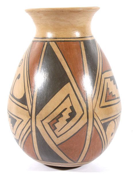 Appraisal: Signed Acoma Polychrome Pottery Jar Featured in this lot we