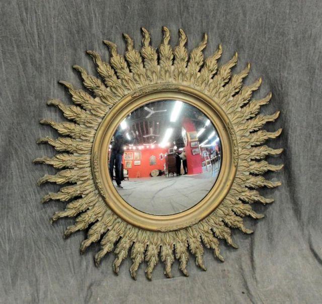 Appraisal: Gilt Sunburst Mirror From a Queens NY location Dimensions diameter