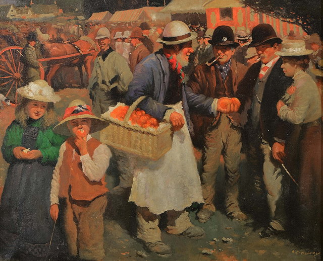 Appraisal: AFTER SIR ALFRED JAMES MUNNINGS'A Gala Day' bears signature oils