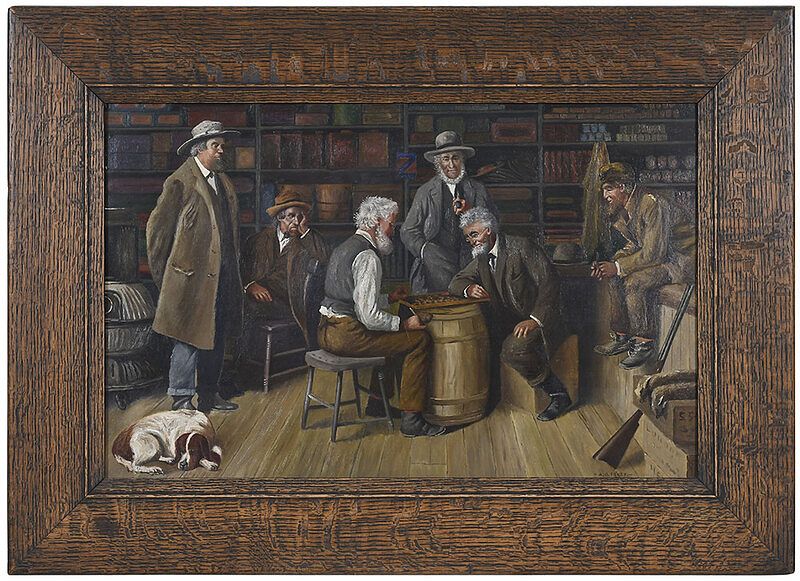 Appraisal: Attributed to Arthur Burdett Frost American - The Game Between